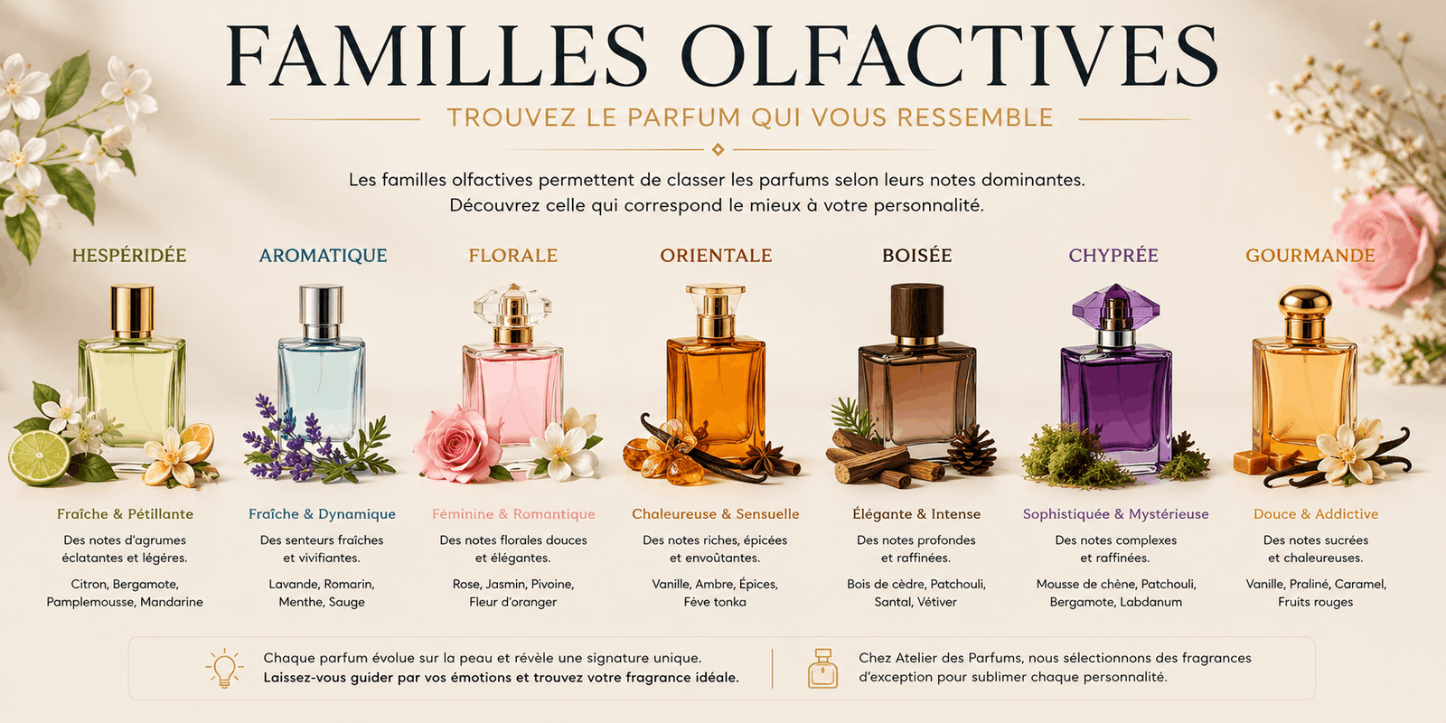 guide achat parfum Maroc familles olfactives choisir