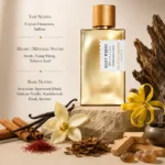Pyramide olfactive Goldfield & Banks Silky Woods — safran, cannelle, oud, vanille
